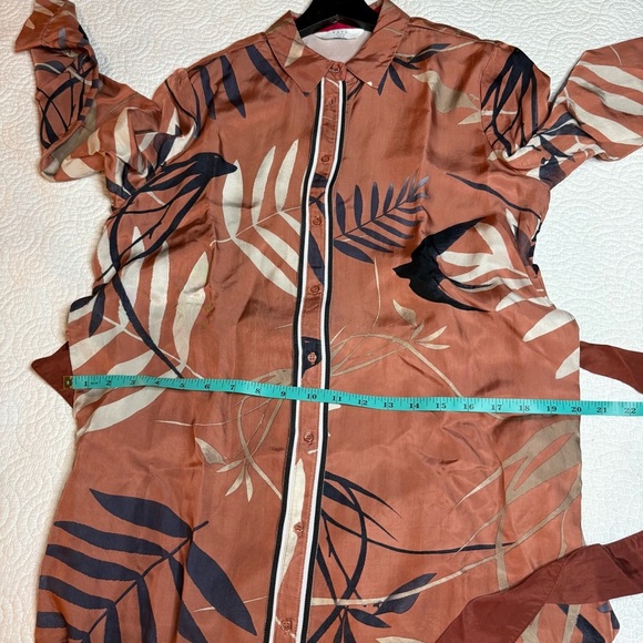 Tropical Print Button-Up Dress size 36 - Picture 8 of 9